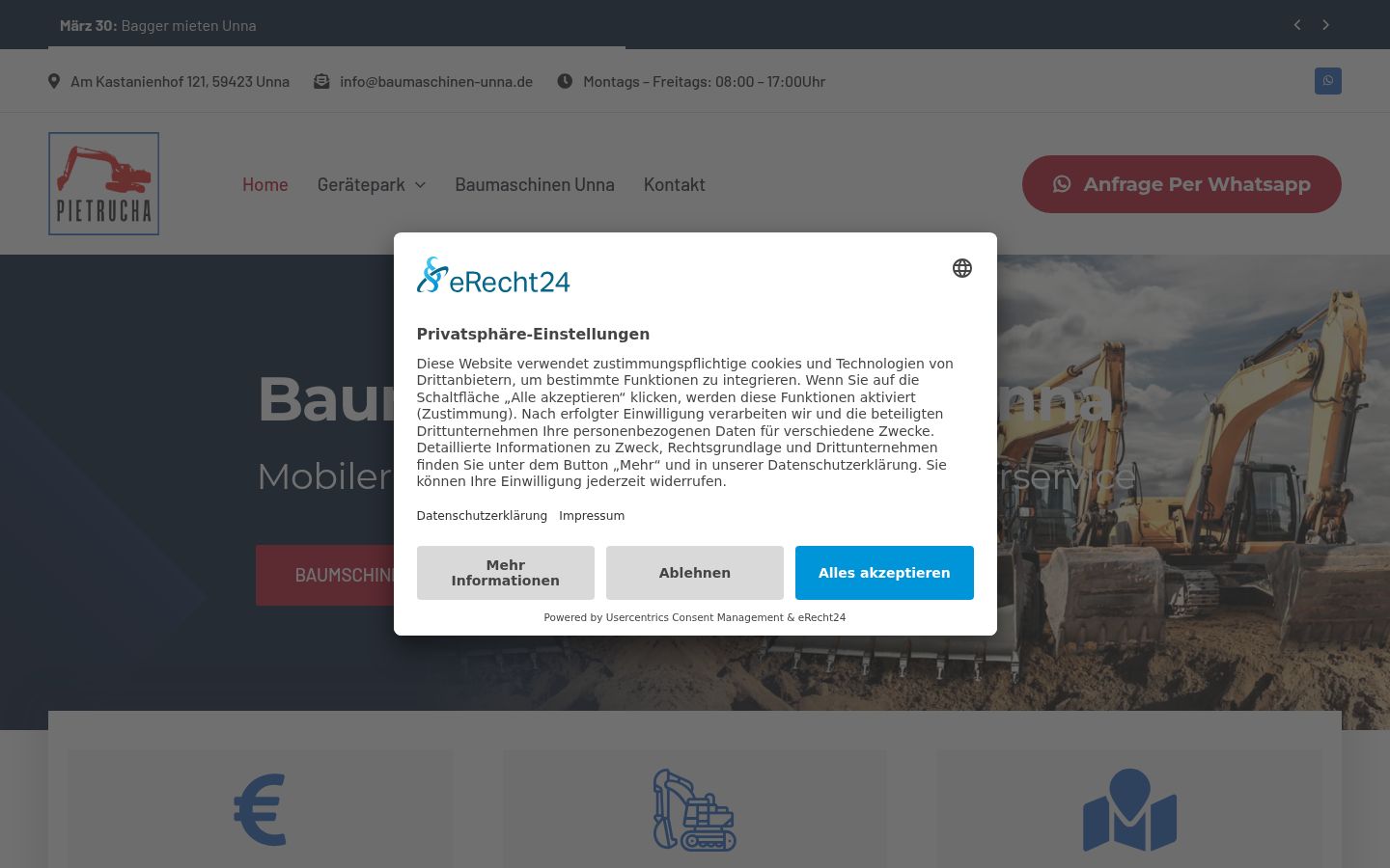 Screenshot tal-banner tal-kunsens muri qabel kwalunkwe interazzjoni