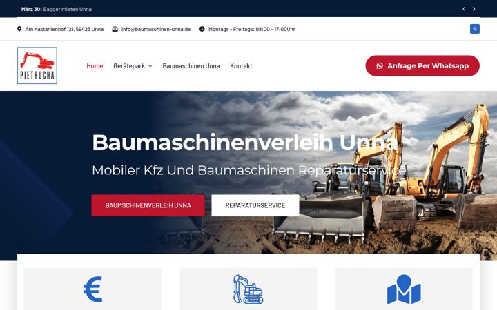 Screenshot of baumaschinen-unna.de