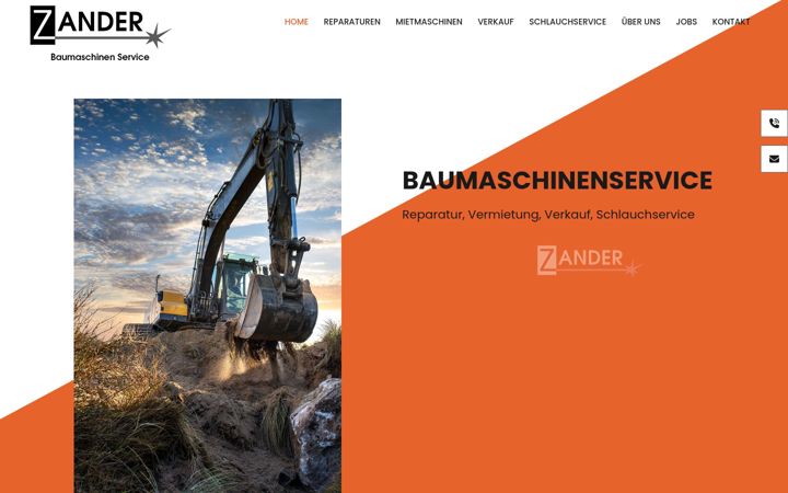 Screenshot of baumaschinen-zander.de