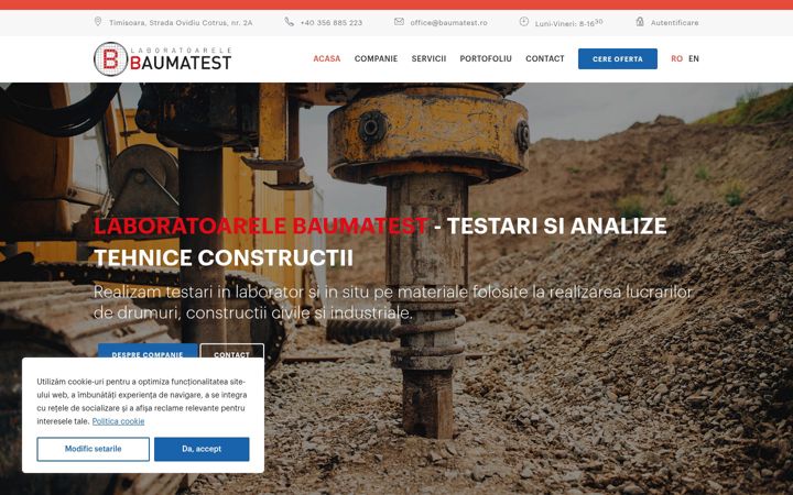 Screenshot of baumatest.ro