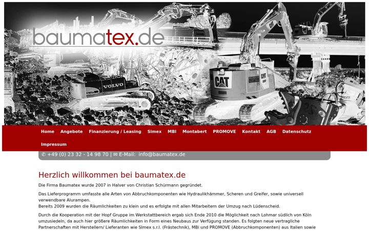 Screenshot of baumatex.de