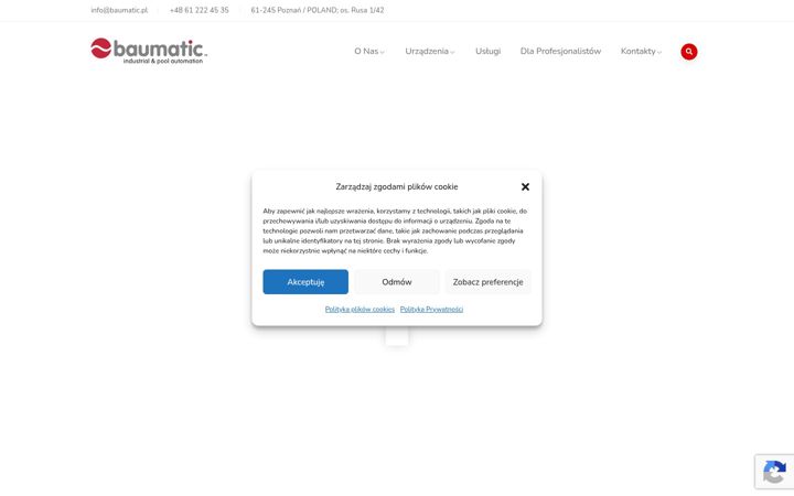 Screenshot von baumatic.pl