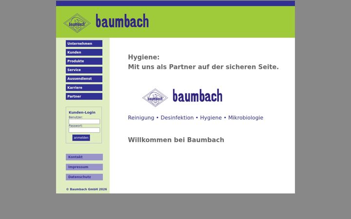 Screenshot of baumbach-gmbh.de
