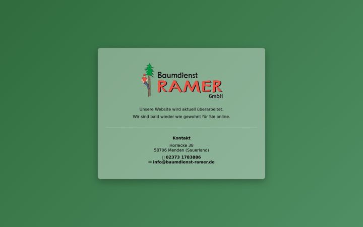 Screenshot of baumdienst-ramer.de