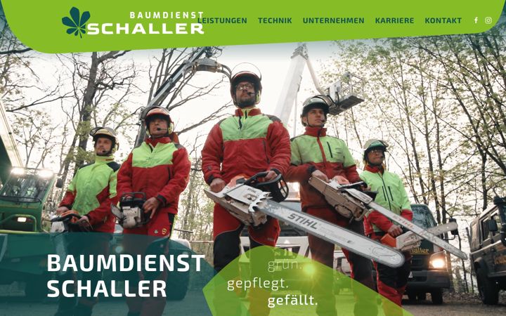 Screenshot of baumdienst-schaller.de