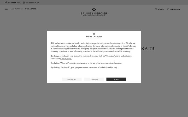Screenshot of baume-et-mercier.com