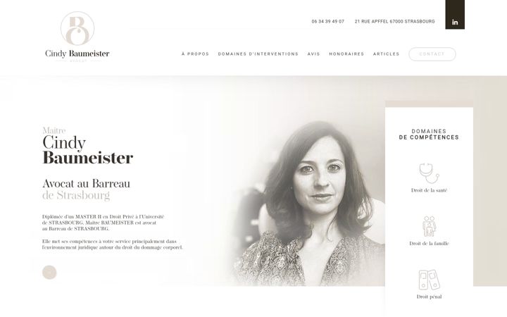 Screenshot of baumeister-avocat.fr