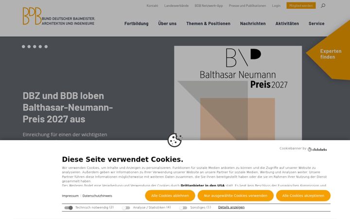 Skjermbilde av baumeister-online.de