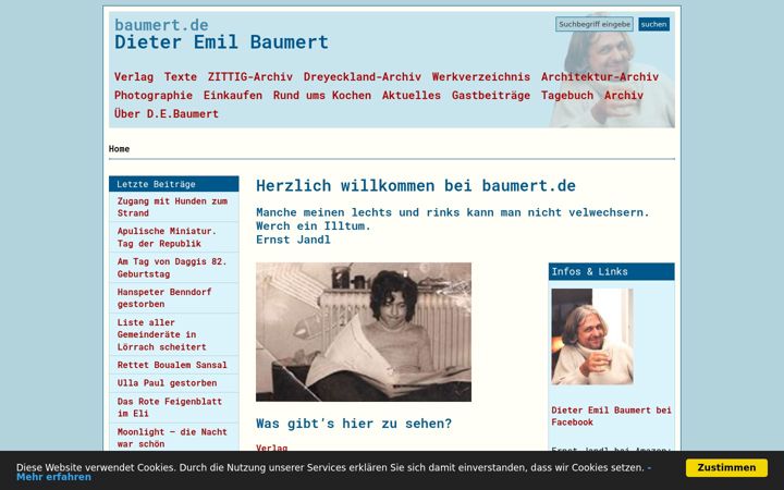 Screenshot van baumert.de