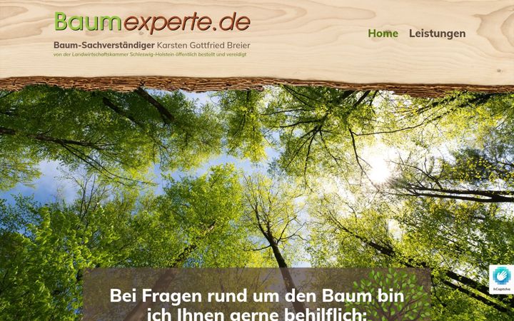 Screenshot van baumexperte.de