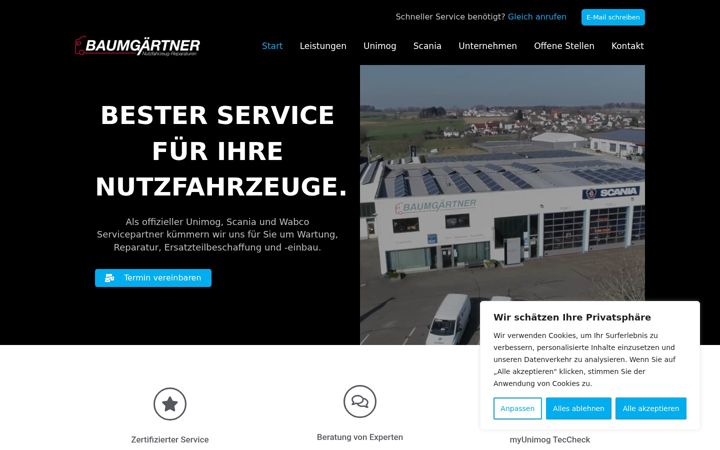 Skærmbillede af baumgaertner-nfz.de