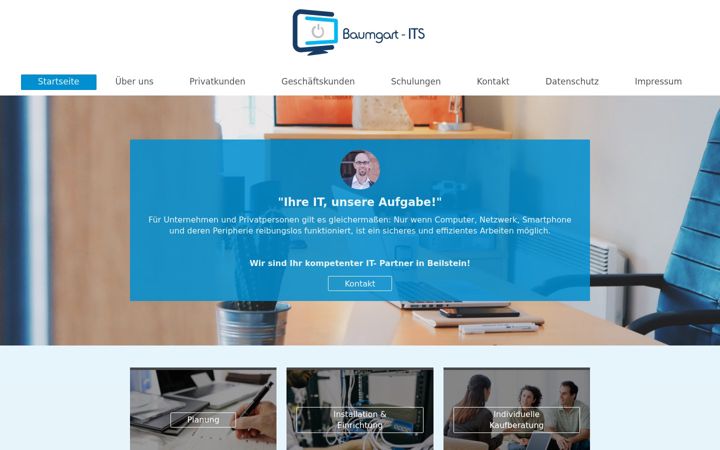 Screenshot of baumgart-its.de