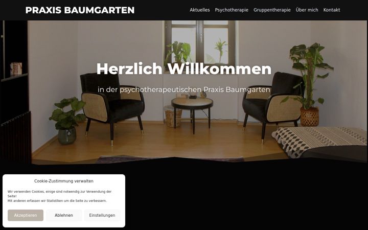 Screenshot of baumgarten-psychotherapie.de