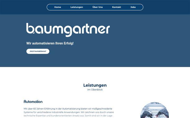Screenshot of baumgartner-automation.at