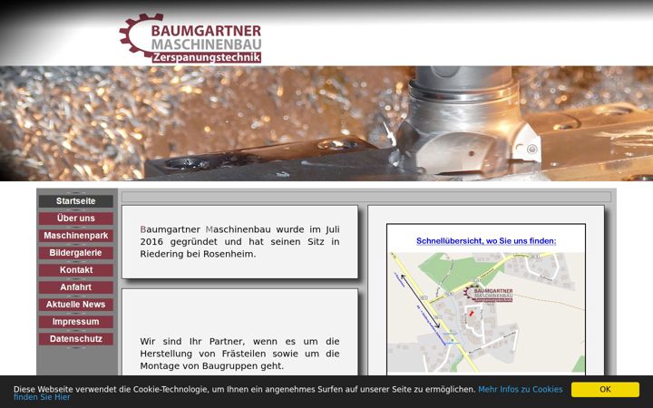 Screenshot of baumgartner-maschinenbau.de