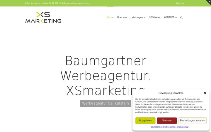 Screenshot of baumgartner-werbung.com