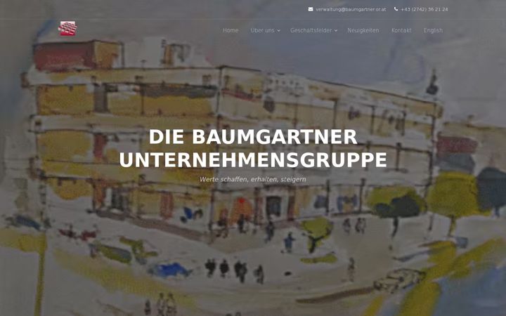 Screenshot of baumgartner.or.at