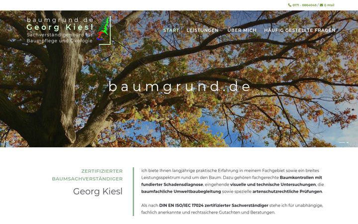 Screenshot of baumgrund.de