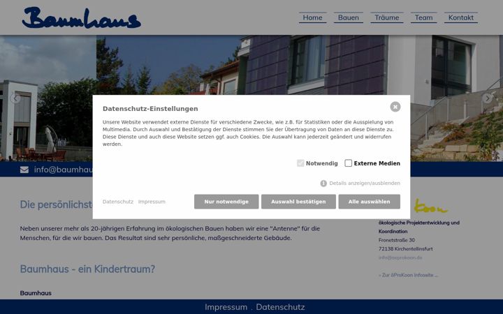 Screenshot of baumhaus-architekturbuero.de