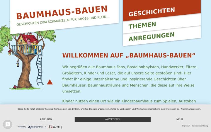 Screenshot of baumhausbauen.net