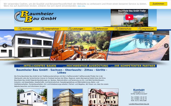 Screenshot of baumheier-bau.de