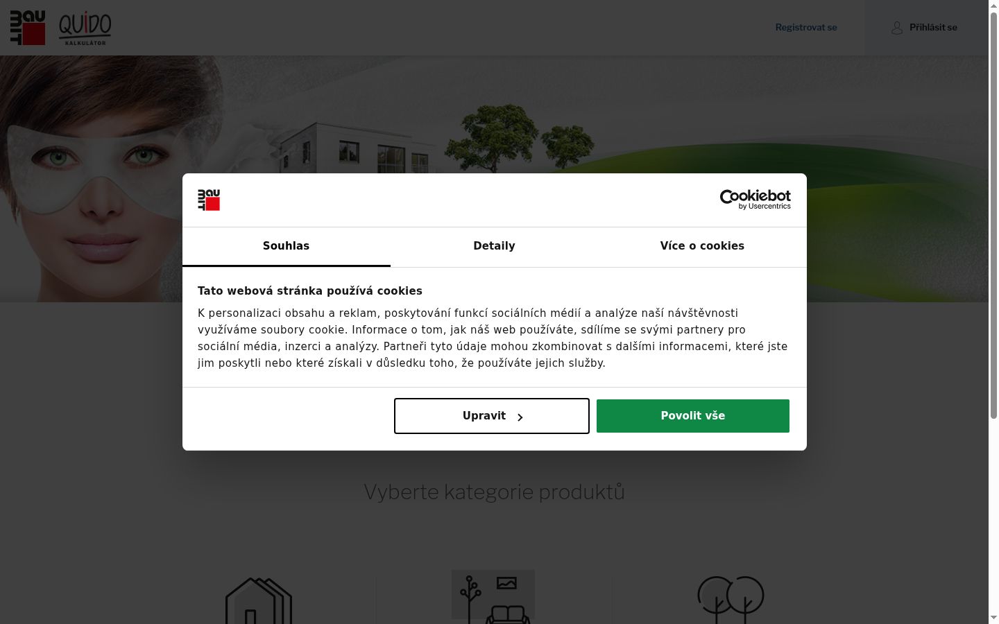 Ekrānuzņēmums ar piekrišanas baneri, kas tika rādīts pirms jebkādas mijiedarbības