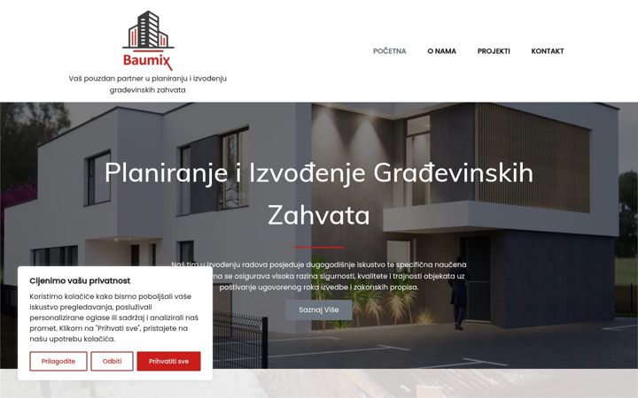 Screenshot of baumix.hr