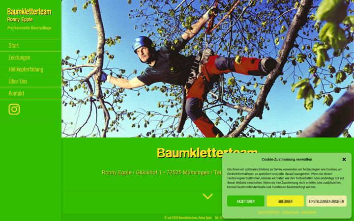 Screenshot of baumkletterteam.de