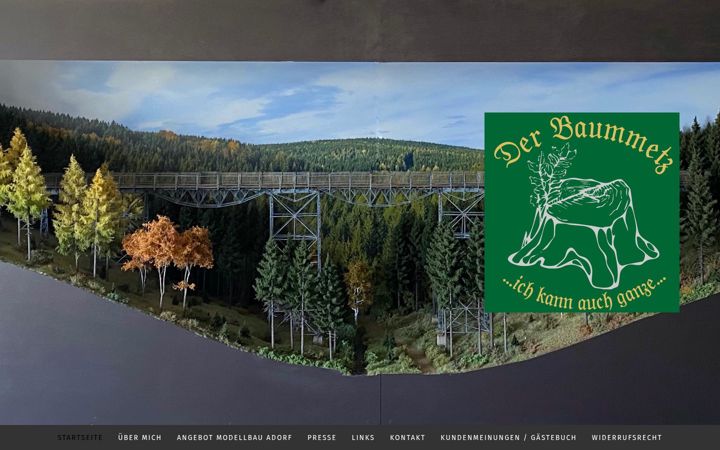 Screenshot of baummetz.de