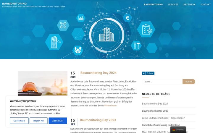 Screenshot of baumonitoring.com