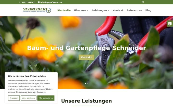 Screenshot van baumpflege-as.de