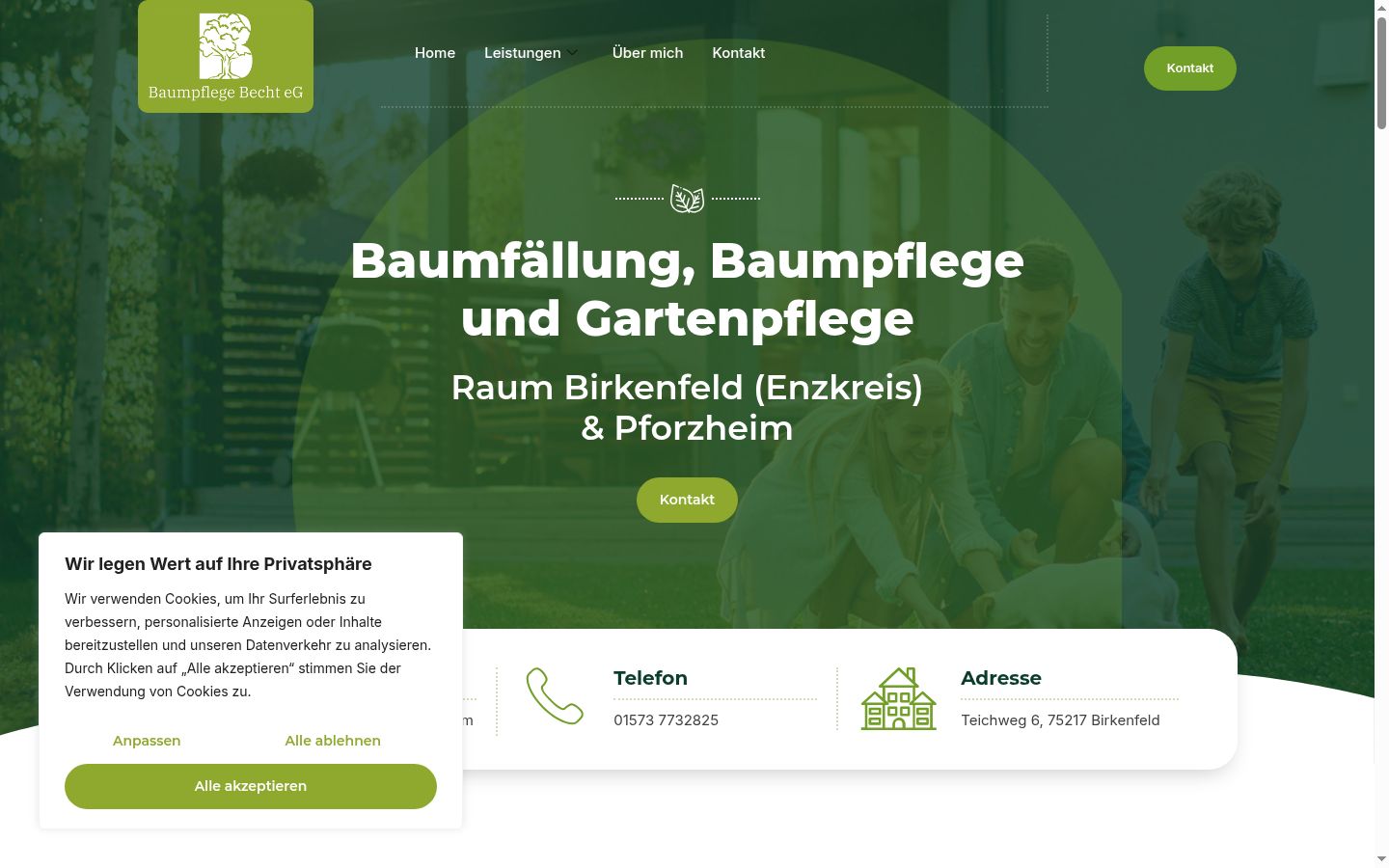 Screenshot van de toestemmingsbanner zoals getoond vóór enige interactie