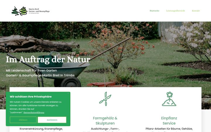 Screenshot of baumpflege-breil.de