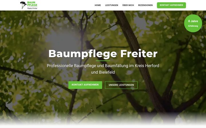 Screenshot of baumpflege-flavius-freiter.de