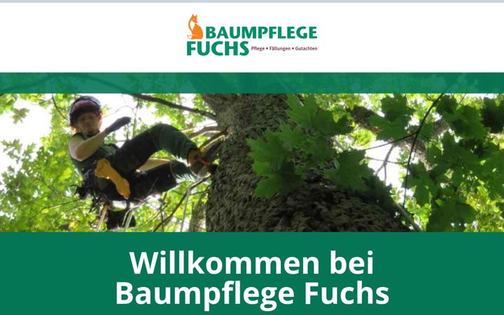 Screenshot of baumpflege-fuchs.com