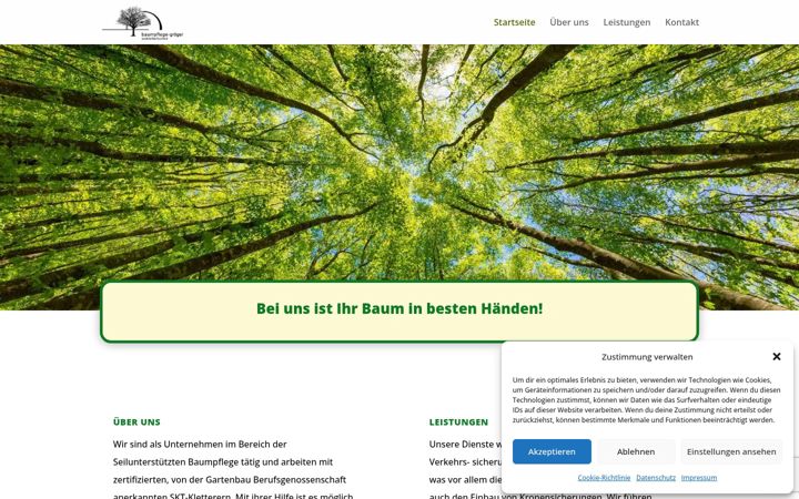Screenshot of baumpflege-groeger.de