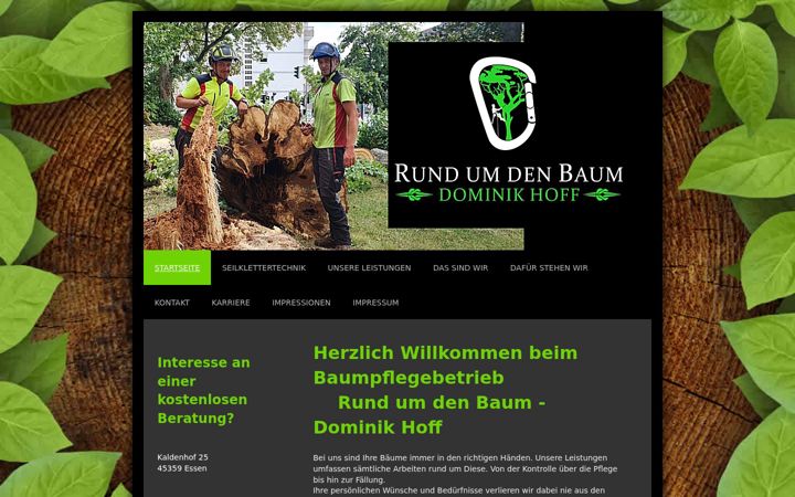 Screenshot von baumpflege-hoff.de