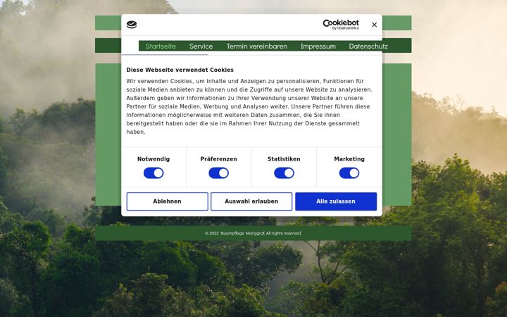 Screenshot ta' baumpflege-marggraf.de