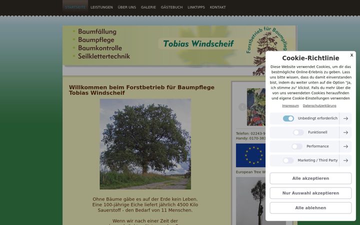 Screenshot of baumpfleger-eitorf.de