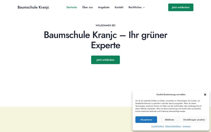 Screenshot van baumschule-kranjc.de