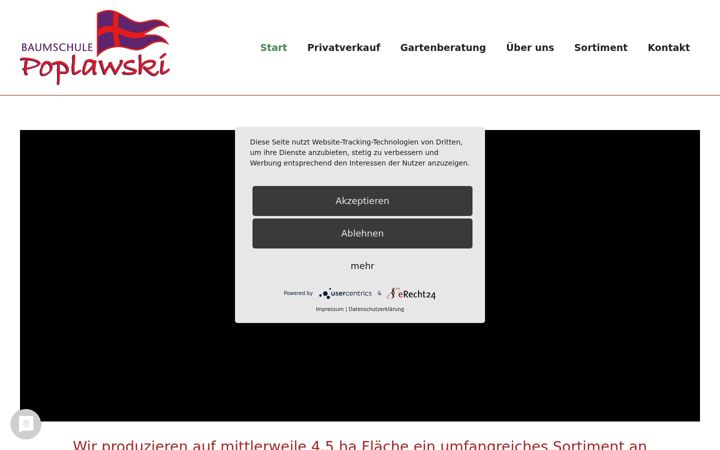 Screenshot of baumschule-poplawski.de