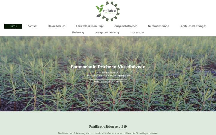 Screenshot of baumschule-priebe.de
