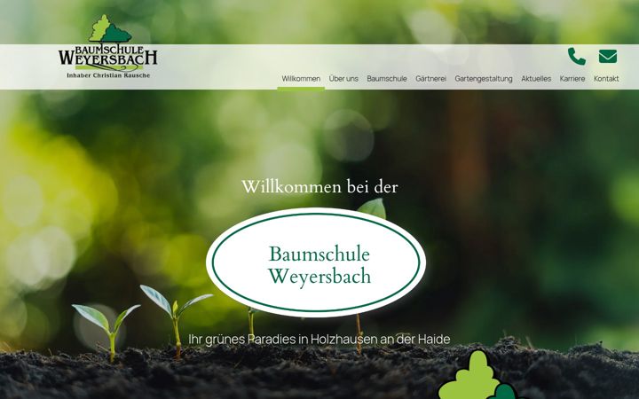 Skjermbilde av baumschule-weyersbach.de