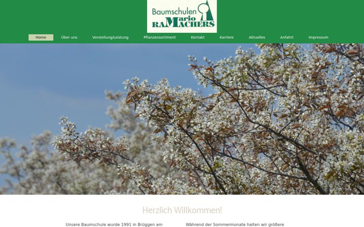 Screenshot of baumschulen-ramachers.de