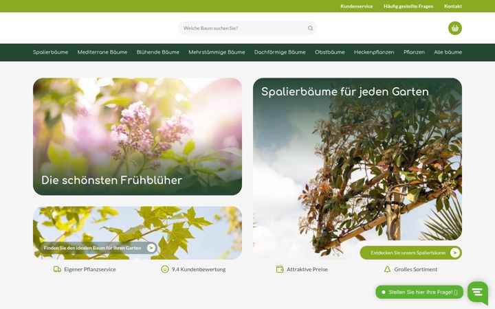 Screenshot of baumshop.de