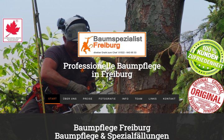 Screenshot von baumspezialist-freiburg.de