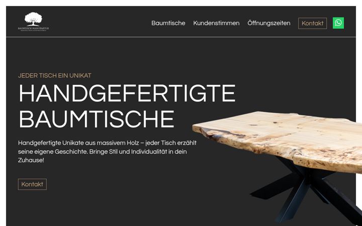 Screenshot of baumtisch-manufaktur.de
