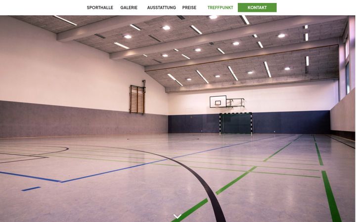 Snimka zaslona za baumwall-sporthalle.de