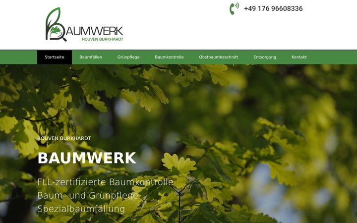Screenshot of baumwerk-burkhardt.de