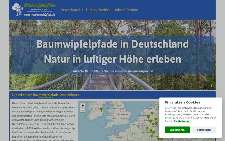 Screenshot of baumwipfelpfad.de